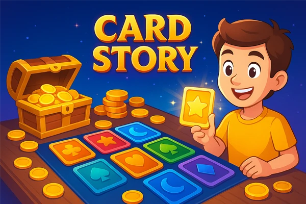 Card Story jogo: desafio de memória, lógica e recompensas reais