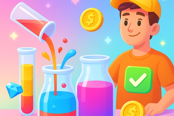Color Lab: Desafie sua Lógica e Ganhe Recompensas com Cores