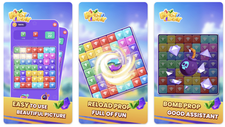Joguinho para lucrar Blast Gemmy: exploda gemas e divirta-se