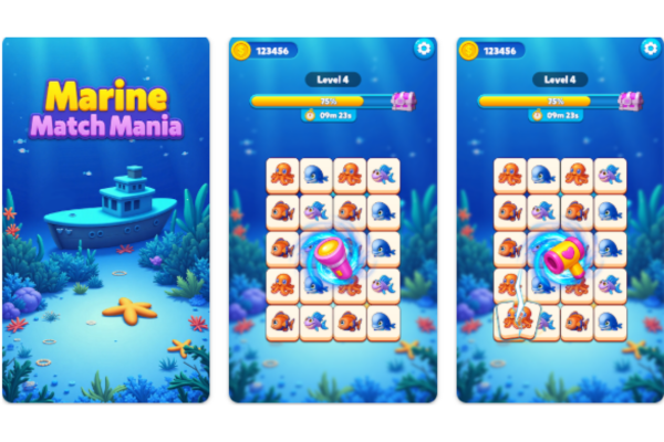 Marine Match Mania: jogo que paga dinheiro de verdade