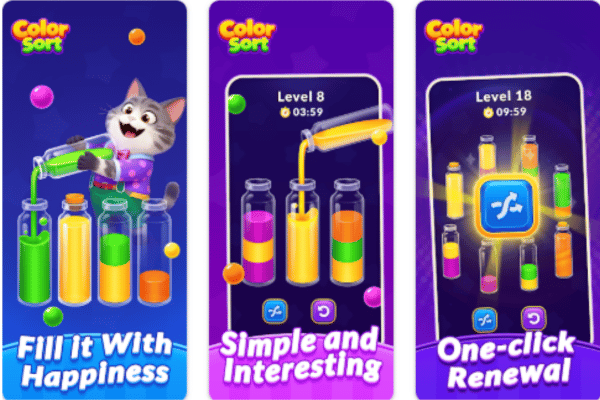 Jogo para ganhar dinheiro de verdade: conheça o Color Sort